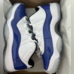 Jordan Blue and White Sneakers